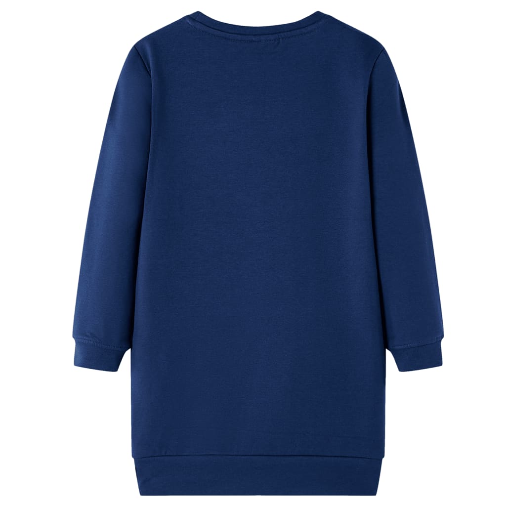 VidaXL Kinderjurk 128 marineblauw