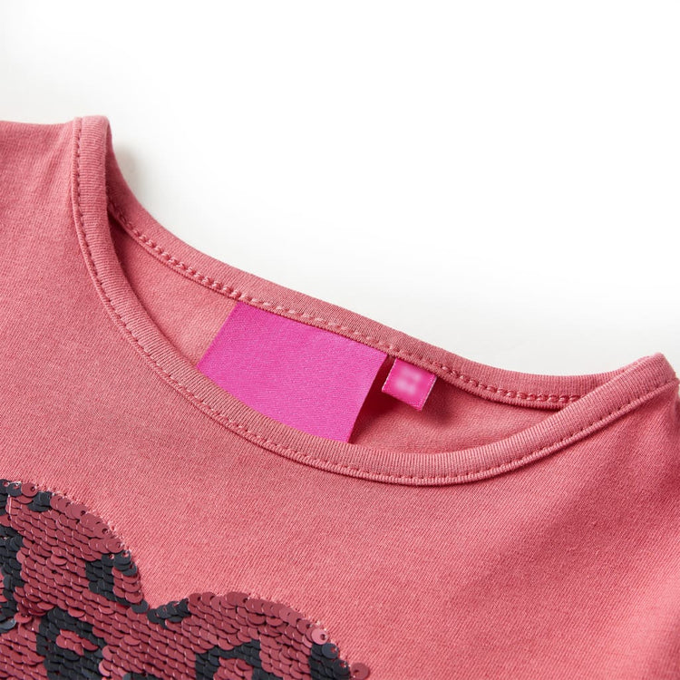 Vidaxl kindershirt met lange mouwen 92 oudroze