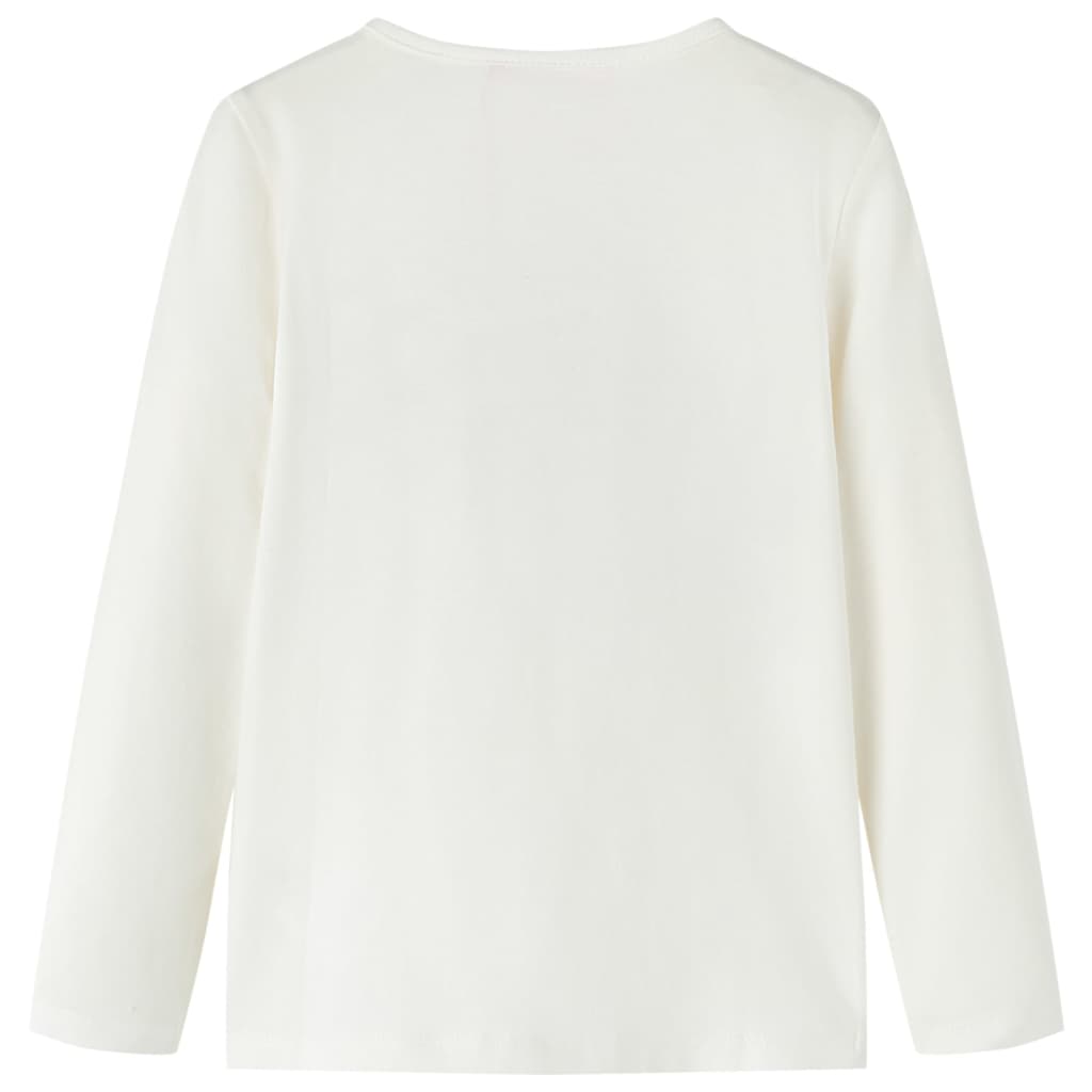Vidaxl kindershirt met lange mouwen 104 ecru