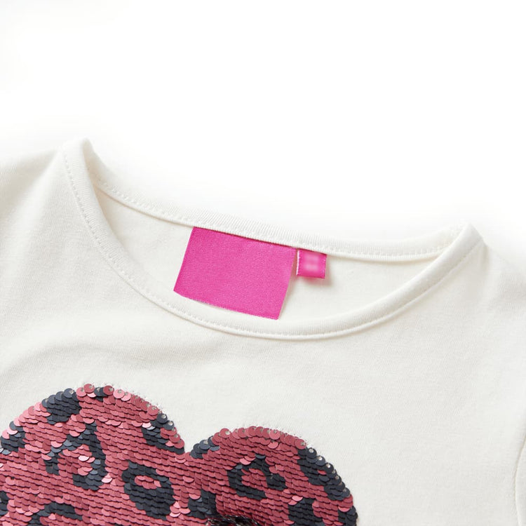 Vidaxl kindershirt met lange mouwen 104 ecru