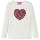 Vidaxl kindershirt met lange mouwen 116 ecru