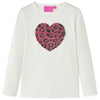 Vidaxl kindershirt met lange mouwen 116 ecru