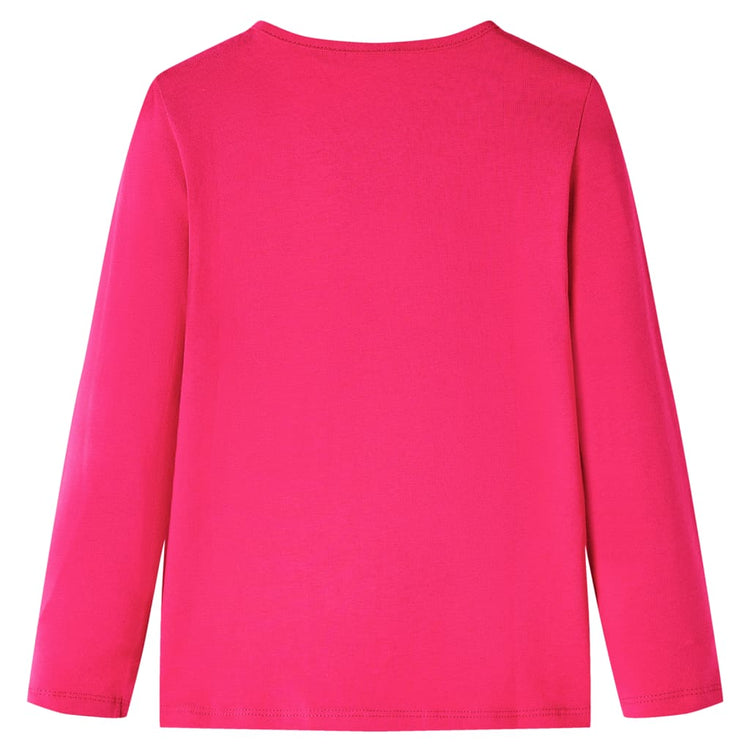 Vidaxl kindershirt met lange mouwen 104 felroze
