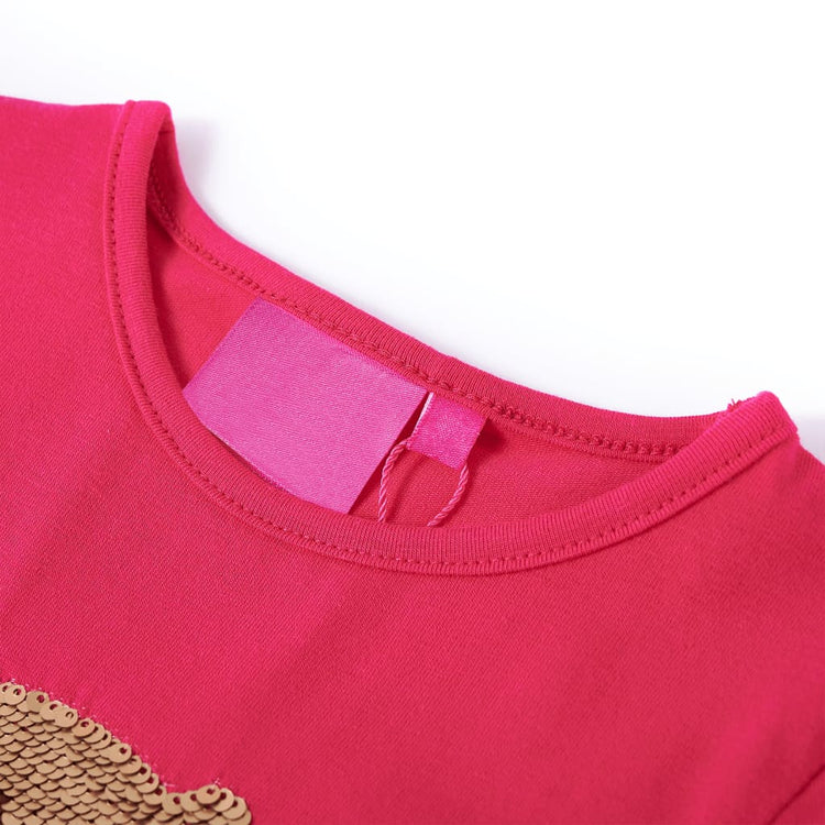 Vidaxl kindershirt met lange mouwen 104 felroze