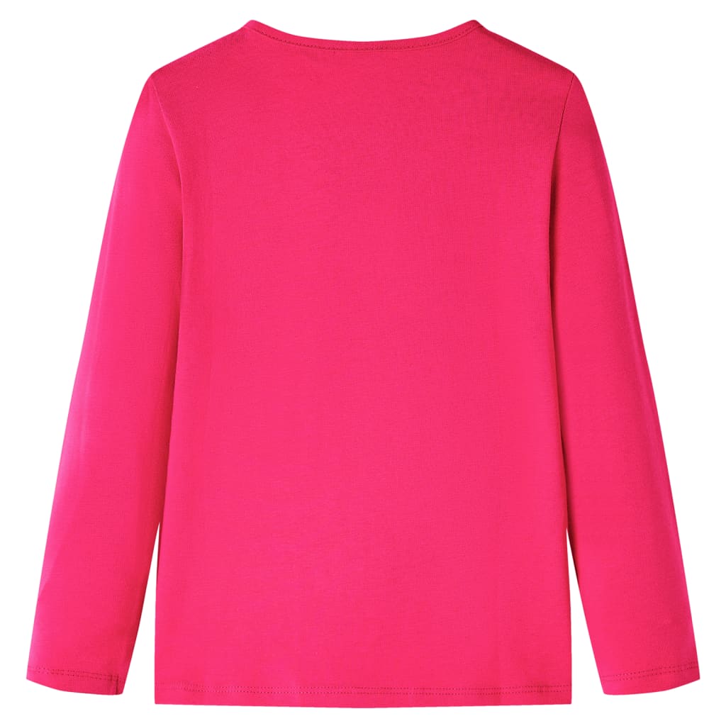 Vidaxl kindershirt met lange mouwen 116 felroze