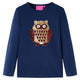 Vidaxl kindershirt met lange mouwen 104 marineblauw