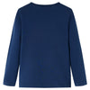 VidaXL Kindershirt met lange mouwen 116 marineblauw
