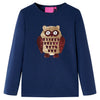 VidaXL Kindershirt met lange mouwen 128 marineblauw