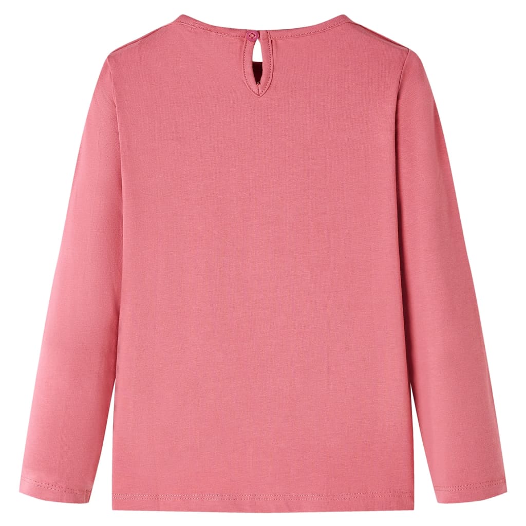 Vidaxl kindershirt met lange mouwen 116 oudroze