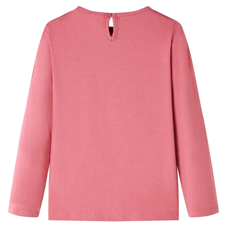 Vidaxl kindershirt met lange mouwen 116 oudroze