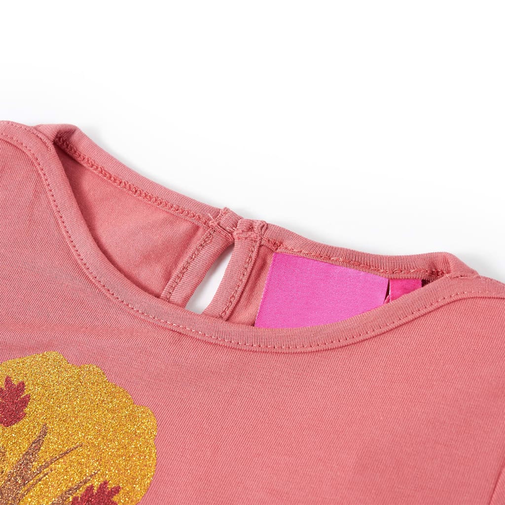 Vidaxl kindershirt met lange mouwen 116 oudroze