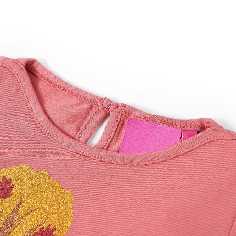 Vidaxl kindershirt met lange mouwen 116 oudroze