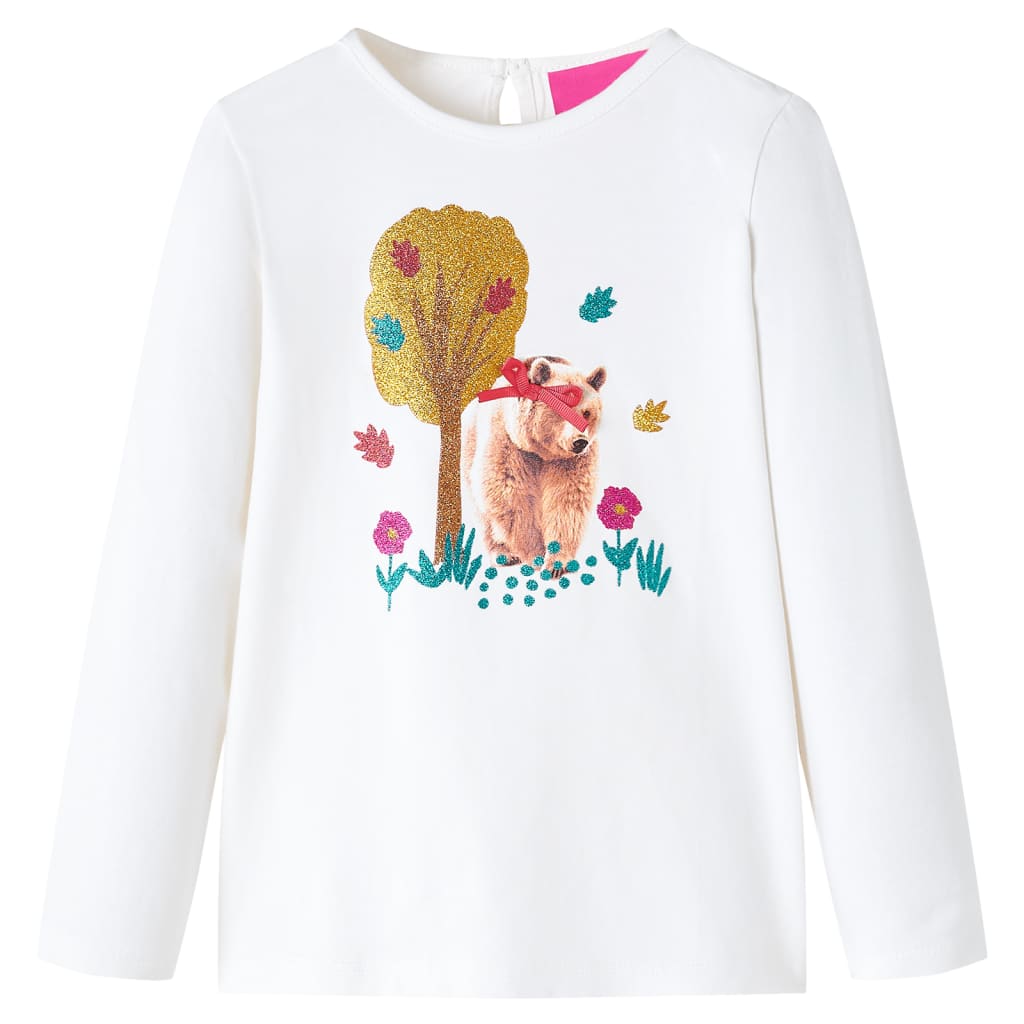 VidaXL Kindershirt met lange mouwen 92 ecru