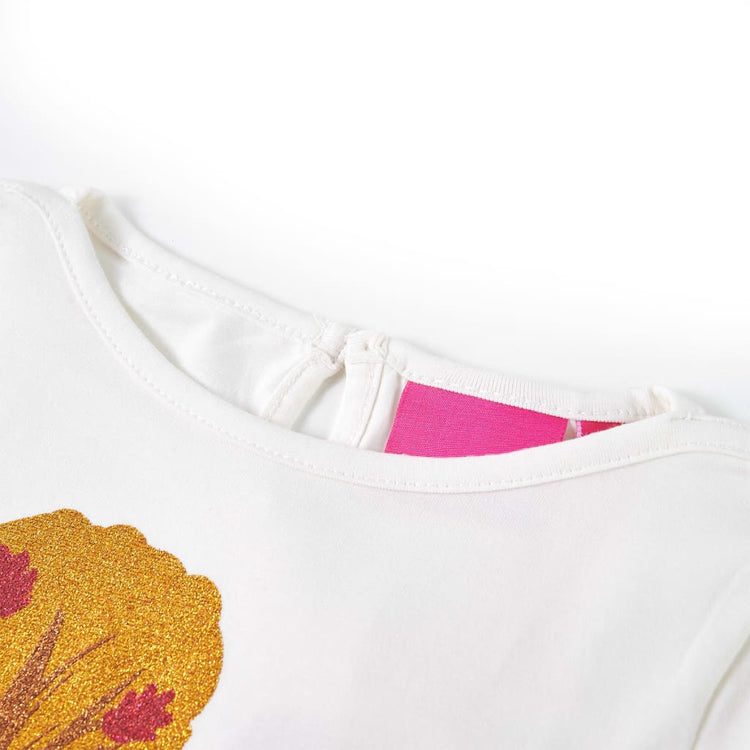 Vidaxl kindershirt met lange mouwen 116 ecru