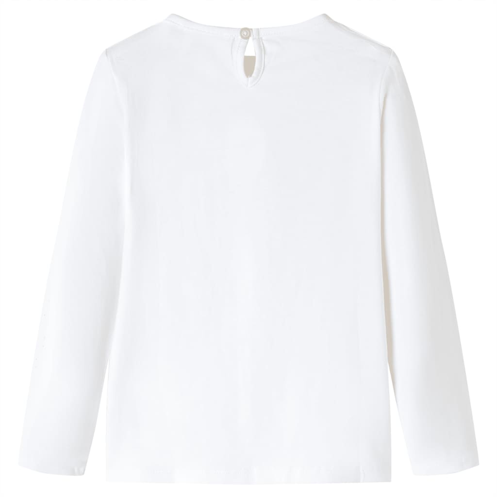 Vidaxl kindershirt met lange mouwen 128 ecru