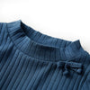 Vidaxl kindershirt met lange mouwen geribd 104 marineblauw