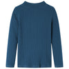 Vidaxl kindershirt met lange mouwen geribd 116 marineblauw