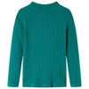 Vidaxl kindershirt met lange mouwen geribd 104 donkergroen