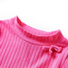 Vidaxl kindershirt met lange mouwen geribd 116 felroze
