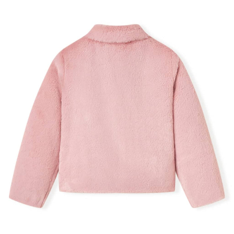Vidaxl kinderjas 128 kunstvacht roze