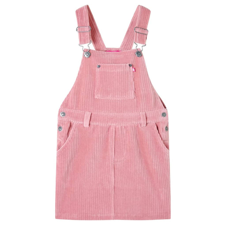 Vidaxl kindertuinjurk 104 ribfluweel lichtroze