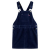 Vidaxl kindertuinjurk 92 ribfluweel marineblauw