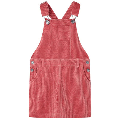 VidaXL Kindertuinjurk 104 ribfluweel roze