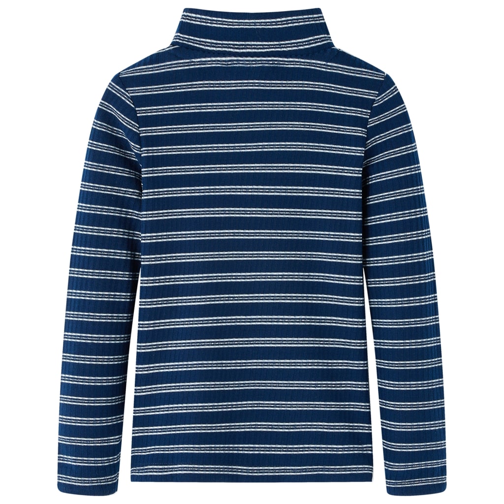 VidaXL Kindershirt met lange mouwen 92 marineblauw