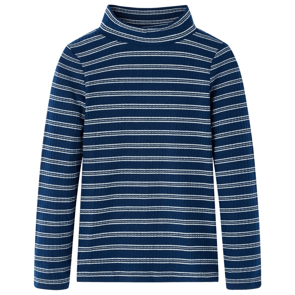 Vidaxl kindershirt met lange mouwen 128 marineblauw