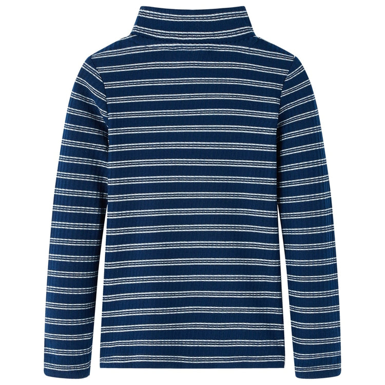 Vidaxl kindershirt met lange mouwen 128 marineblauw