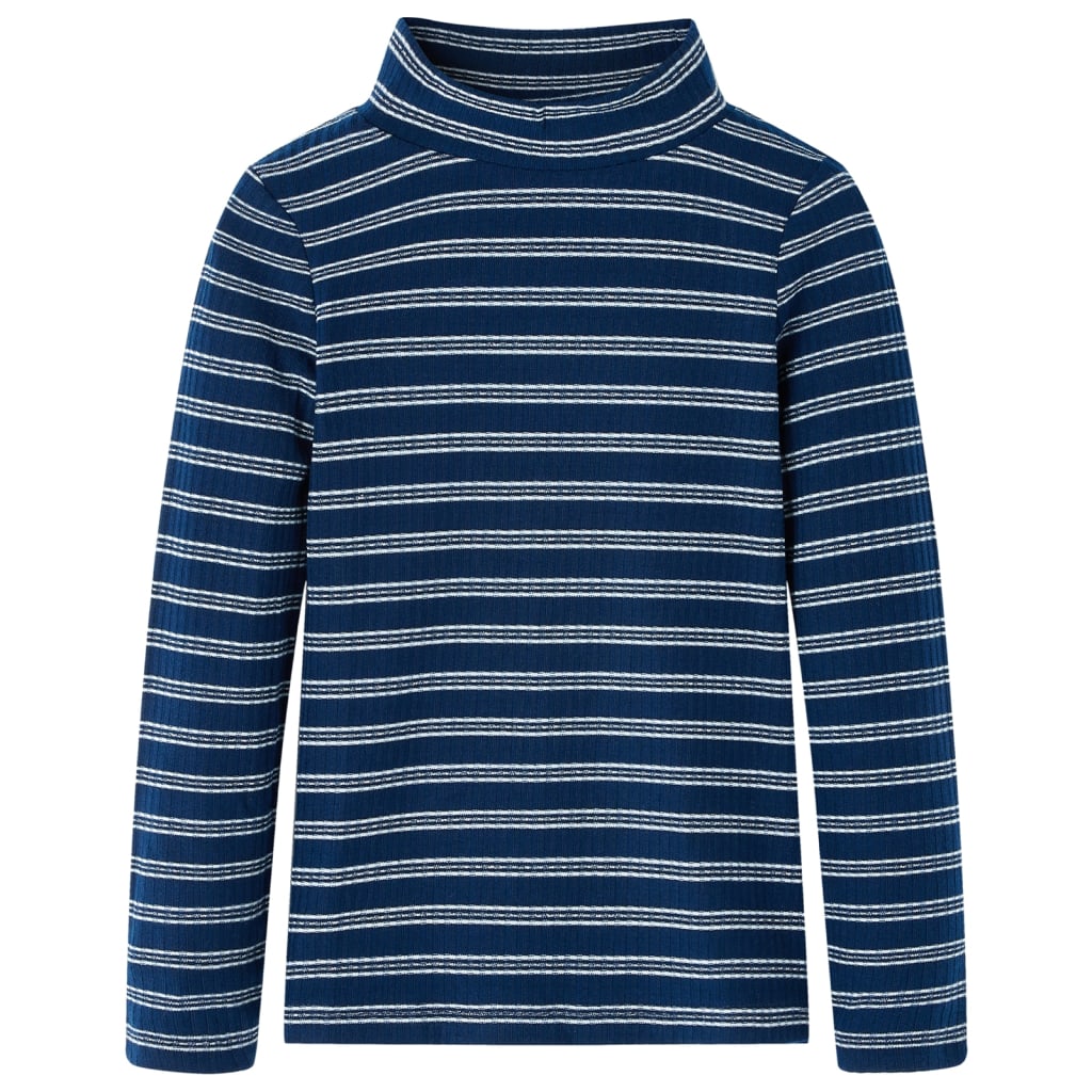 VidaXL Kindershirt met lange mouwen 140 marineblauw