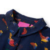 Vidaxl kinderjurk met lange mouwen 104 marineblauw