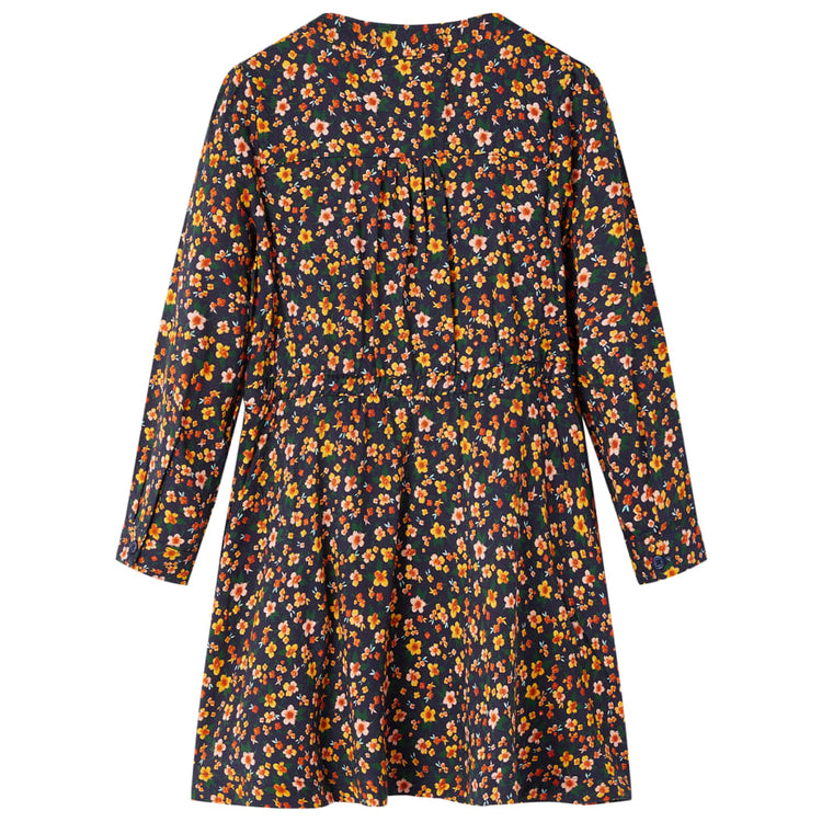 Vidaxl kinderjurk met lange mouwen 104 marineblauw