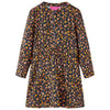 Vidaxl kinderjurk met lange mouwen 128 marineblauw