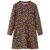 Vidaxl kinderjurk met lange mouwen 140 marineblauw