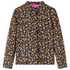 VidaXL Kinderoverhemd met bandkraag 116 marineblauw