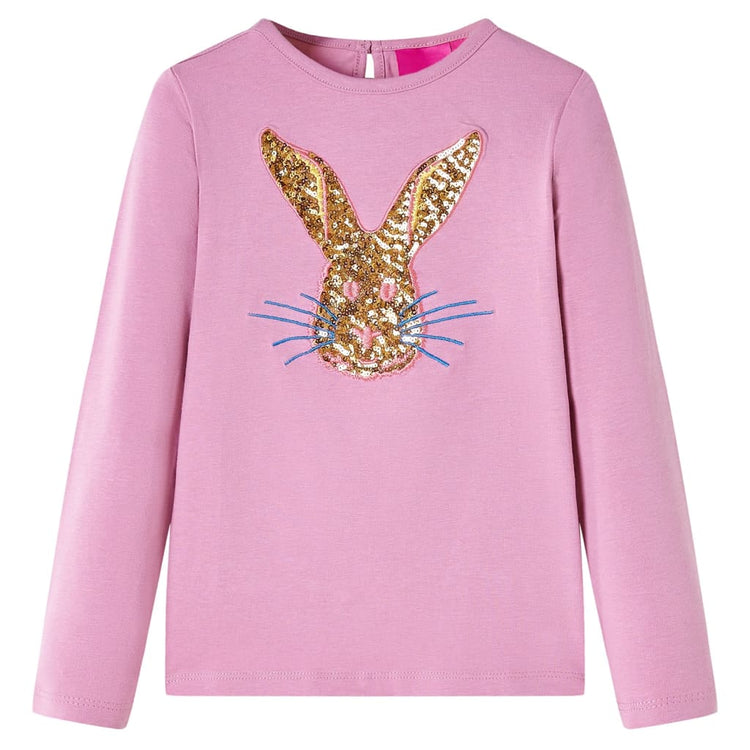 Vidaxl kindershirt met lange mouwen 92 rozebruin