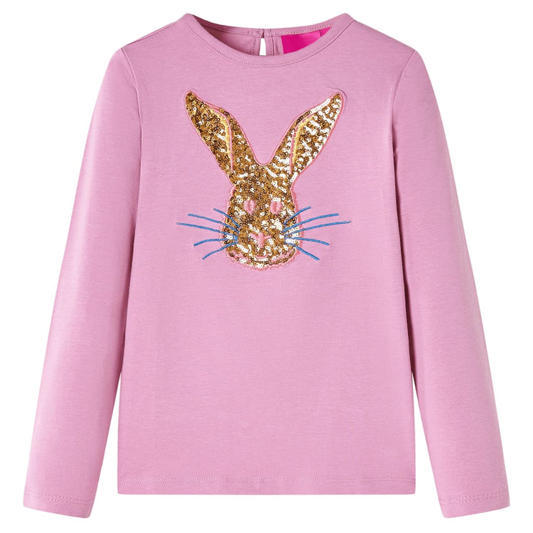 Vidaxl kindershirt met lange mouwen 116 rozebruin