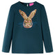 Vidaxl kindershirt met lange mouwen 104 donkergroen