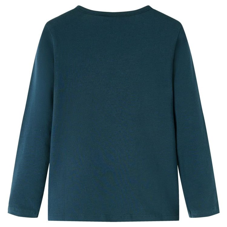 VidaXL Kindershirt met lange mouwen 140 donkergroen