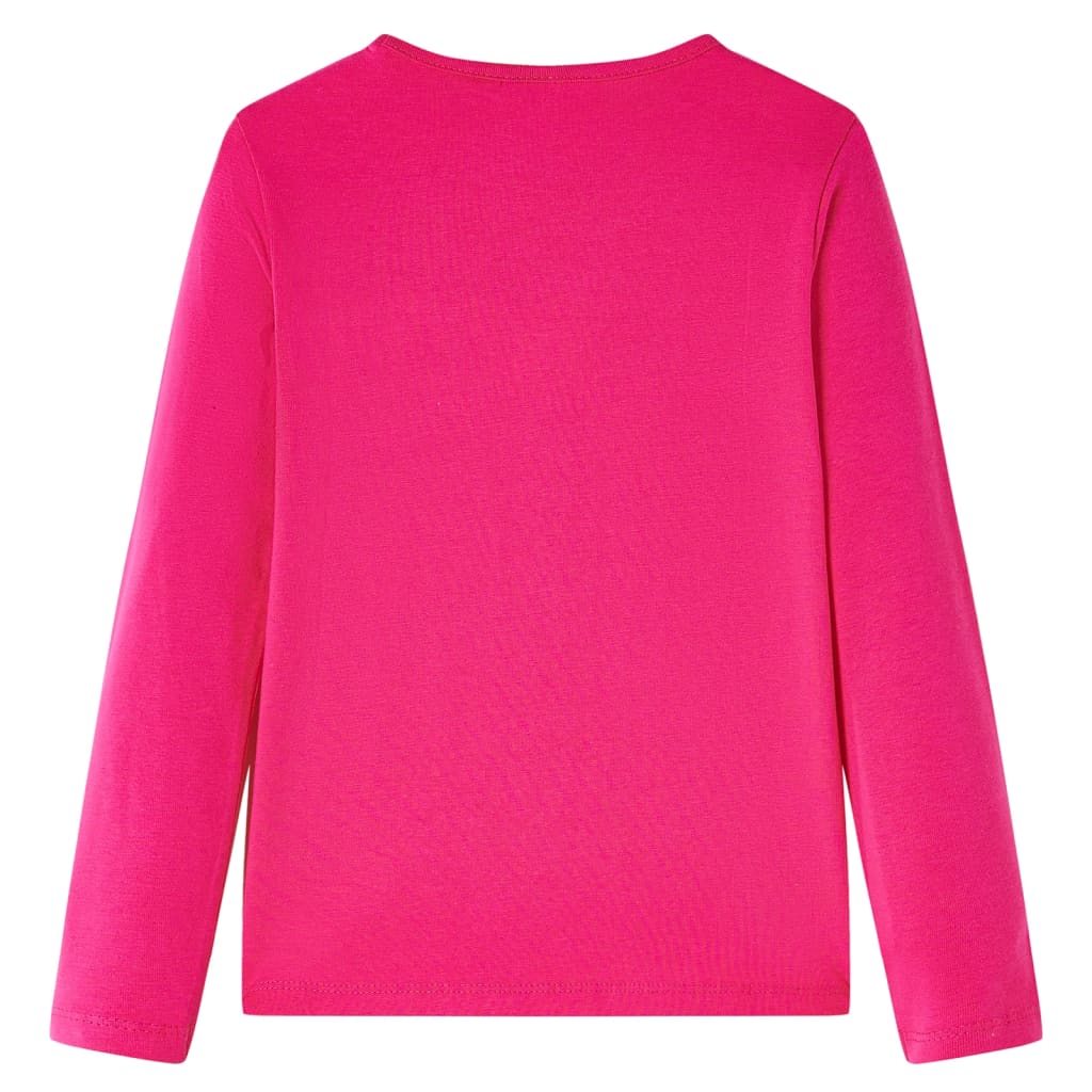 Vidaxl kindershirt met lange mouwen 104 felroze