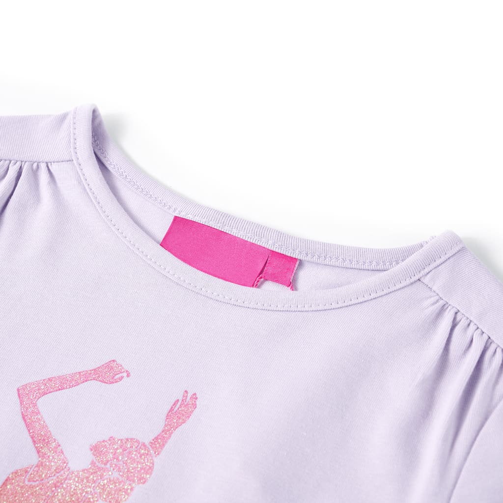 VidaXL Kindershirt met lange mouwen 140 lichtlila