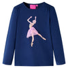 Vidaxl kindershirt met lange mouwen 92 marineblauw