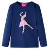 Vidaxl kindershirt met lange mouwen 128 marineblauw