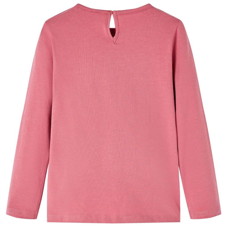 VidaXL Kindershirt met lange mouwen 92 oudroze