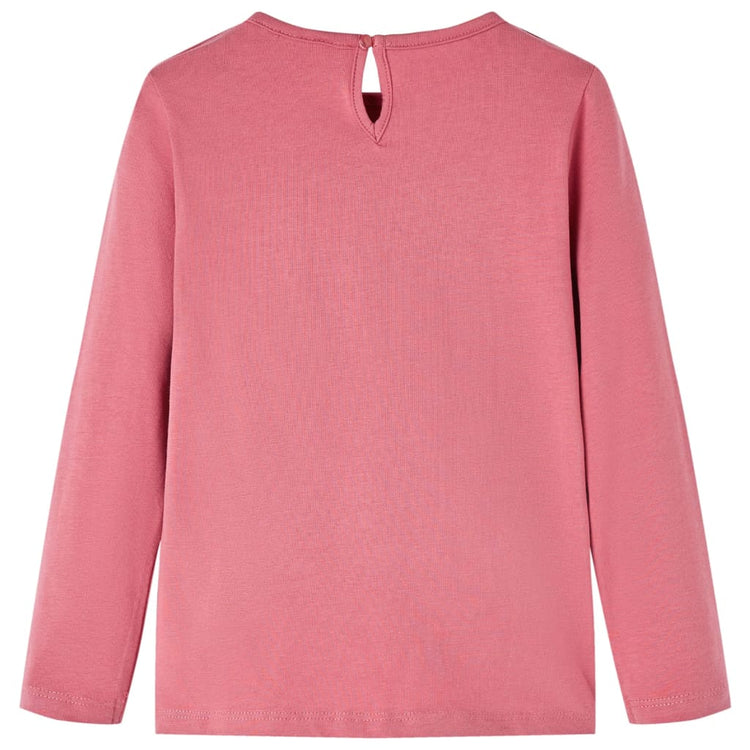Vidaxl kindershirt met lange mouwen 116 oudroze