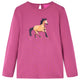 Vidaxl kindershirt met lange mouwen 92 frambooskleurig