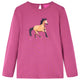 Vidaxl kindershirt met lange mouwen 116 frambooskleurig