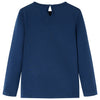 VidaXL Kindershirt met lange mouwen 92 marineblauw