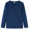 VidaXL Kindershirt met lange mouwen 116 marineblauw